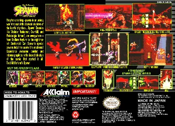 Todd McFarlane's Spawn - The Video Game (USA) box cover back